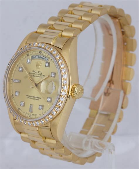 18k gold rolex bezel prices|genuine Rolex presidential.